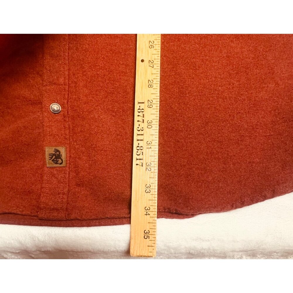 Legendary Whitetails 2XT Red Button-Up Shirt For Men 100% Cotton Long Sleeve Cor - Picture 5 of 11